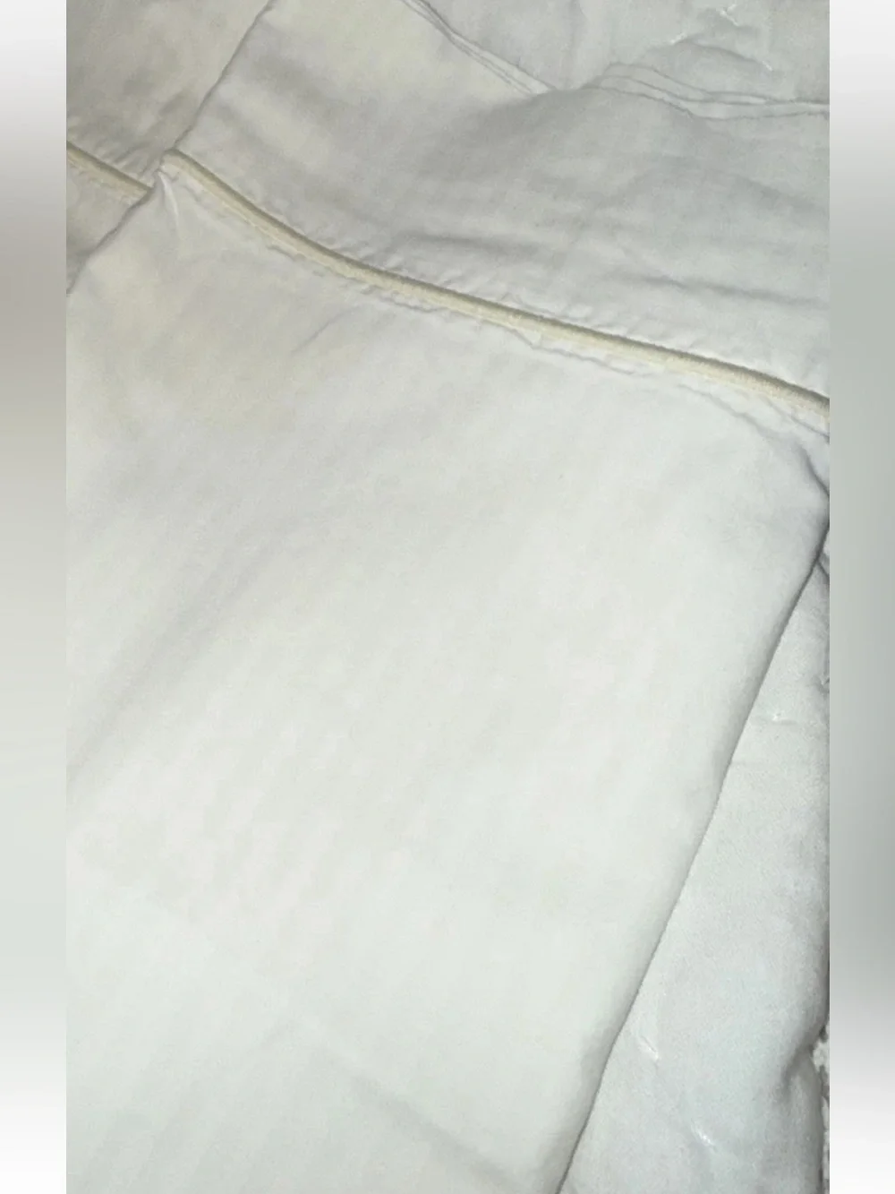 Vtg Fieldcrest Charisma Standard Pillowcases Imperial Stripe Ivory Supima USA